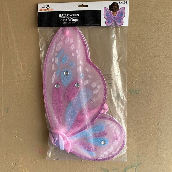 Celebrate It Pink and Blue Pixie Wings - Picture 1 of 3